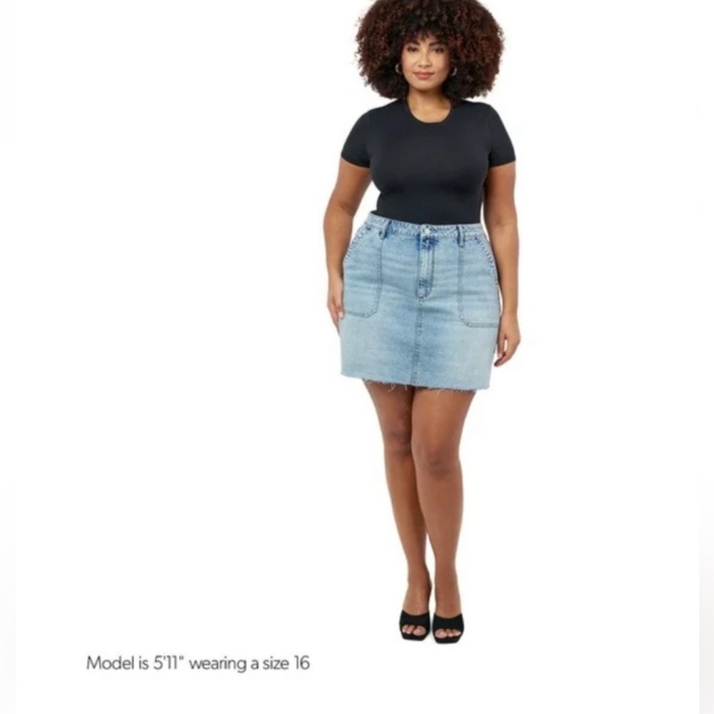 🆕 Edited by Remi Bader denim skirt E12 Size 18W